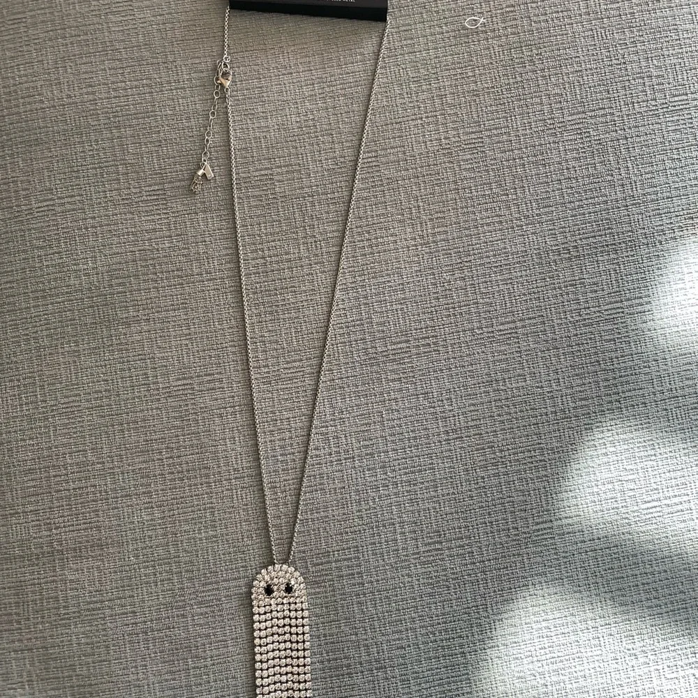 Vera Wang Necklace Halloween New Ghost Sophisticated Long Rhinestones NWT - Picture 5 of 14